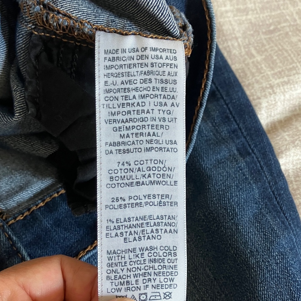 True Religion Victoria Mid Rise Dark Blue Skinny Jeans size 32 - Picture 8 of 15